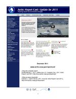 [2011-12] Arctic Report Card: Update for 2011